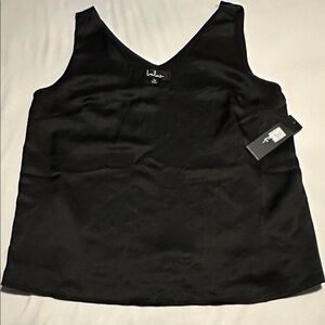 Lulu's Elegant Black Camisole Top